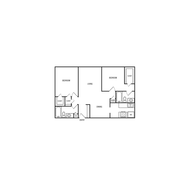 2X2 731 floor plan